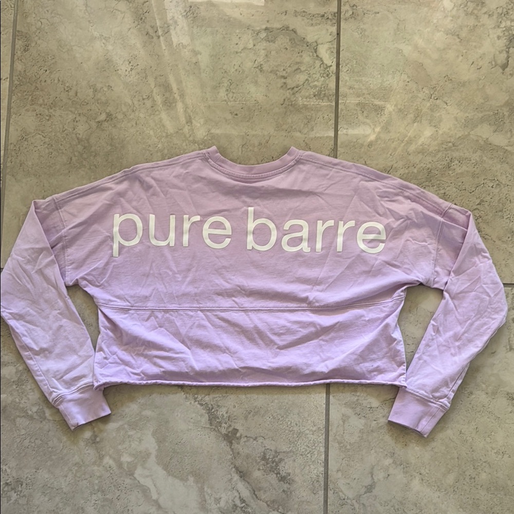 Lavender Pure Barre Longsleeve Crop